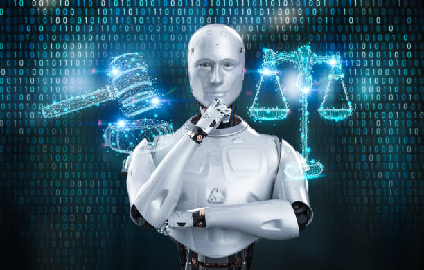 cyber-law-or-internet-law-concept-with-ai-robot-1 "ثورة الروبوتات: كيف يُشكّل الذكاء الاصطناعي مستقبل الآلات الذكية"